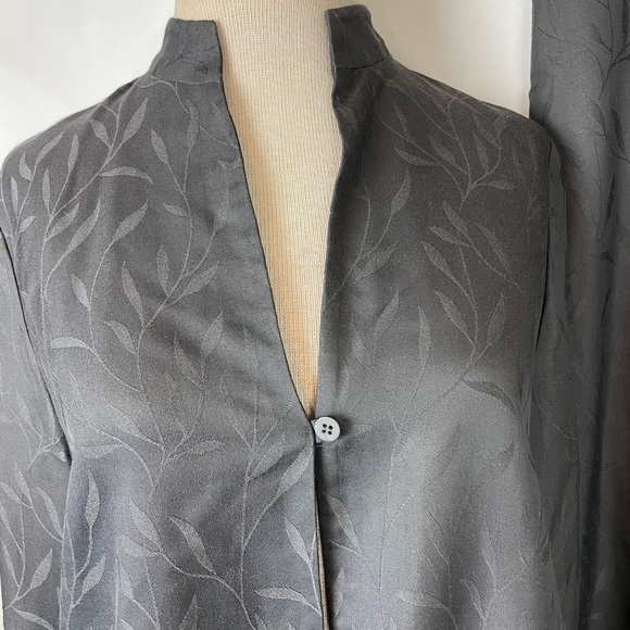 EILEEN FISHER size Small matching set black skirt jacket minimalist lagenlook - Picture 2 of 8